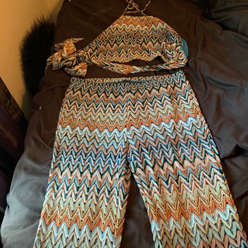Fashion nova Halter top and pants set